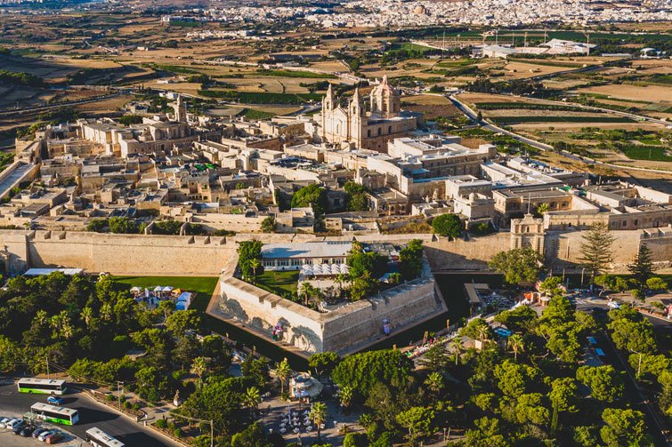 Mdina, Malta - A fortified village and the old capital city of Malta.
